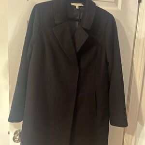 Gorgeous NEW Andean Alpaca Blend Double Breasted Coat Midnight Blue Size 14